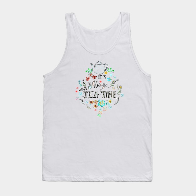 It's Always Teatime. Tank Top by FanitsaArt